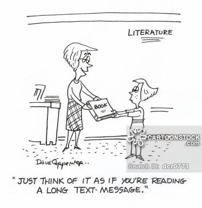 'Just think of it as if you're reading a long text-message.'